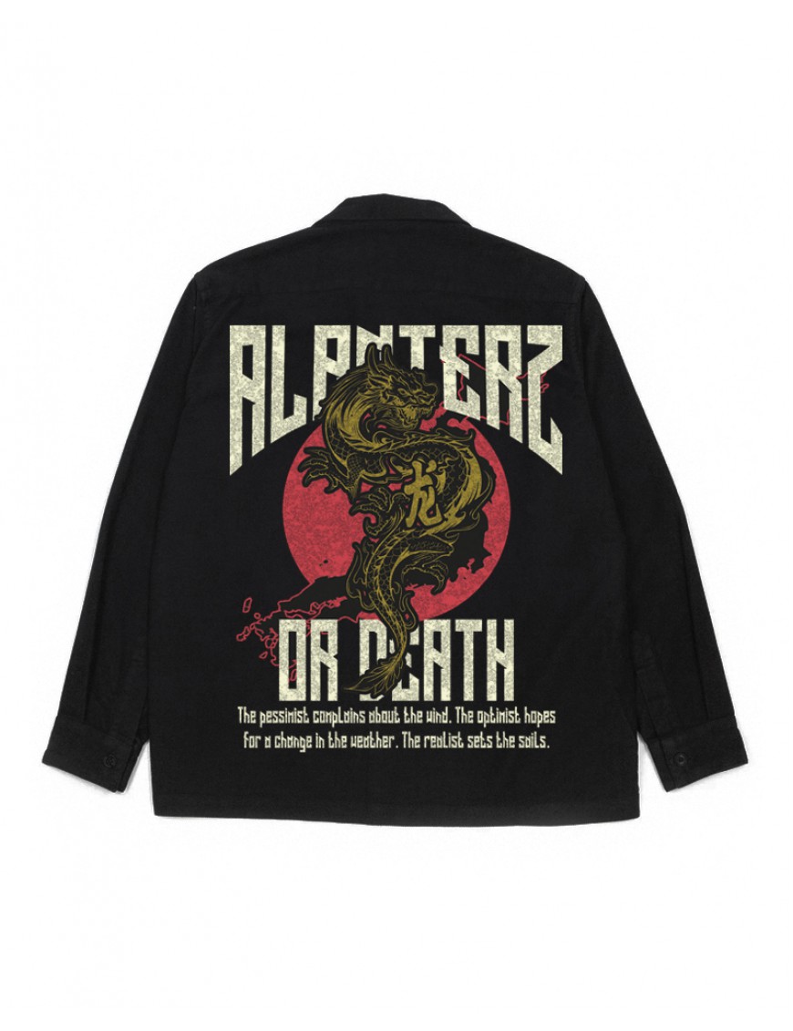 Dragon Oversized Black Jacket
